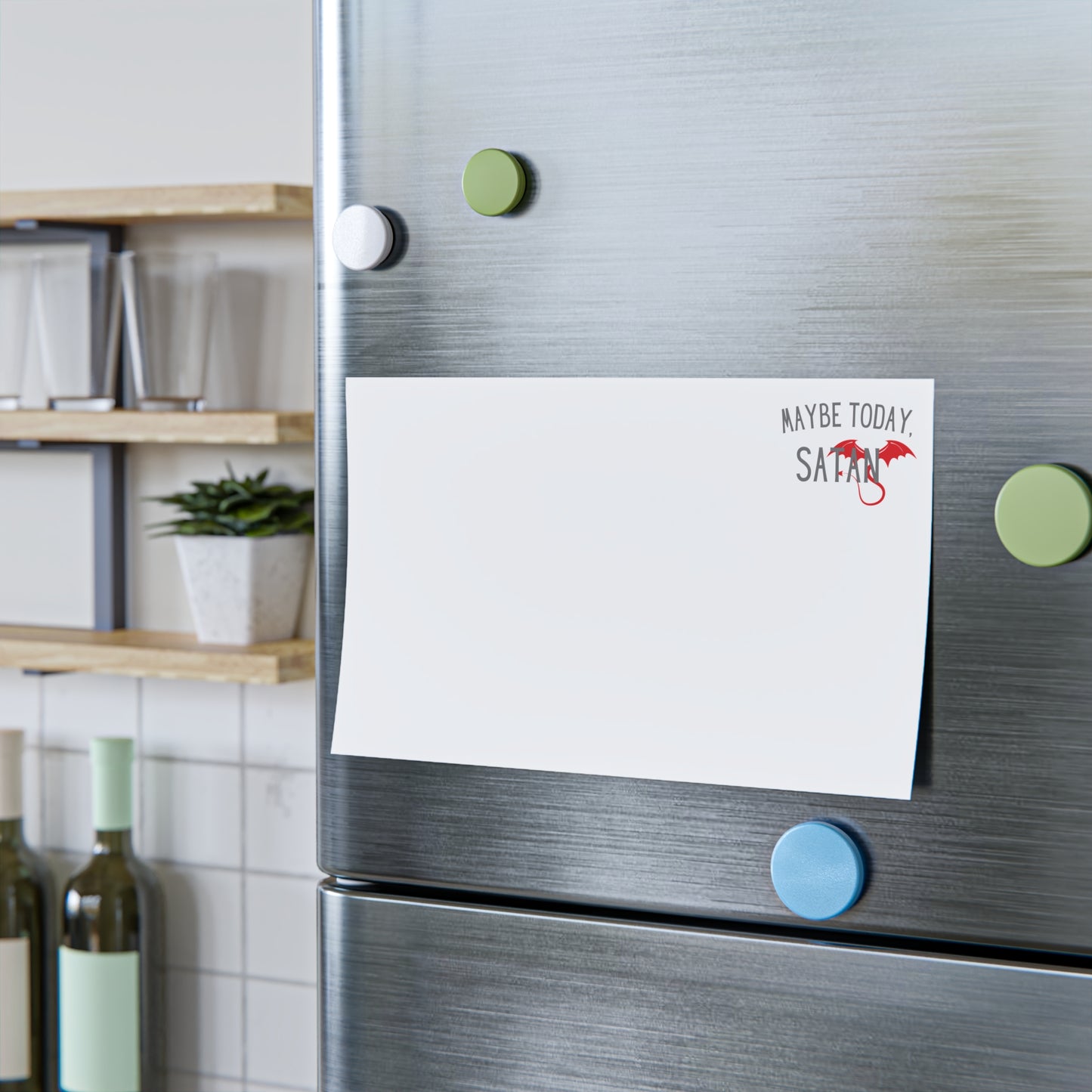 Maybe Today Satan Note Pads - Funny Devil Sticky Notes Office Supplies