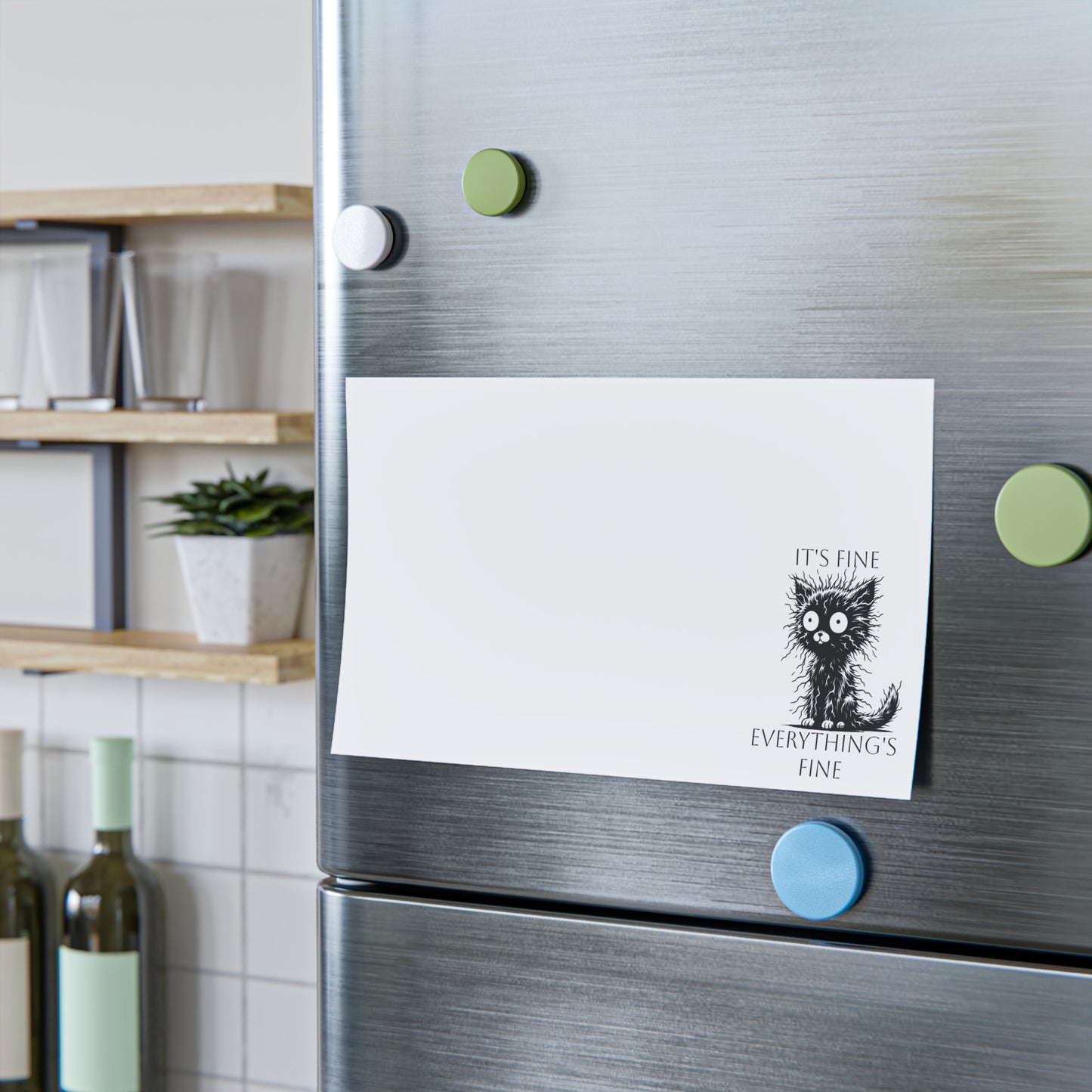 Stressed Cat Note Pads - It's Fine Everything is Fine - Cat Lover Gift