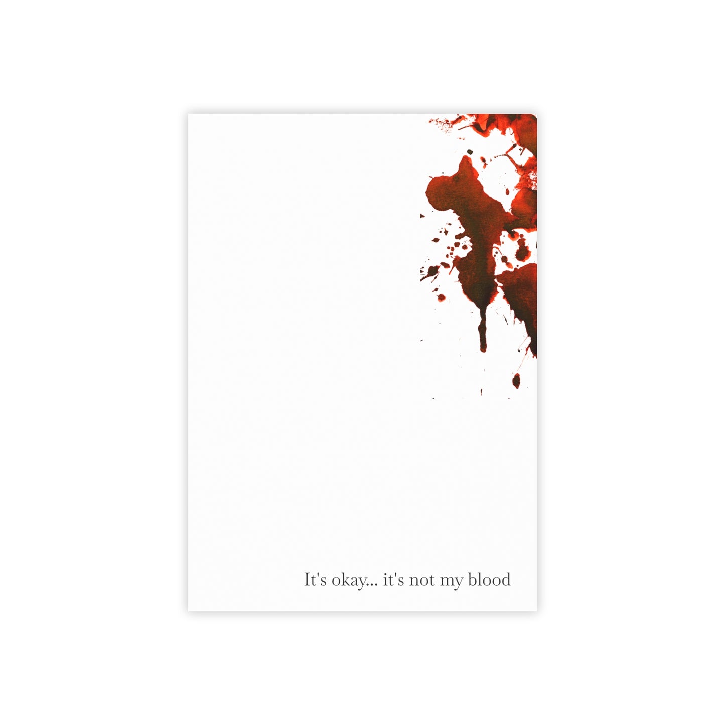 Bloody Crime Scene Note Pads - It's Not My Blood - True Crime Gift