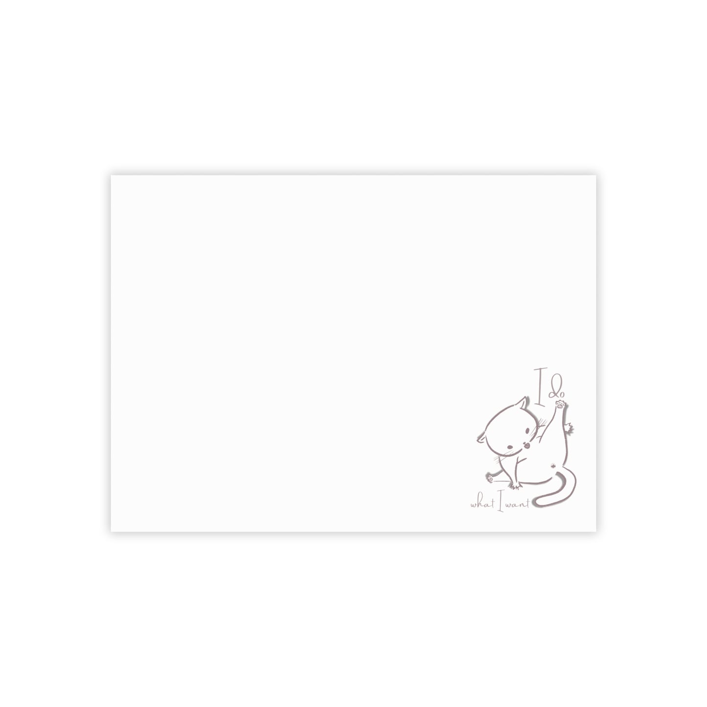 Funny Cat Note Pads - I Do What I Want - Cat Lover Gift