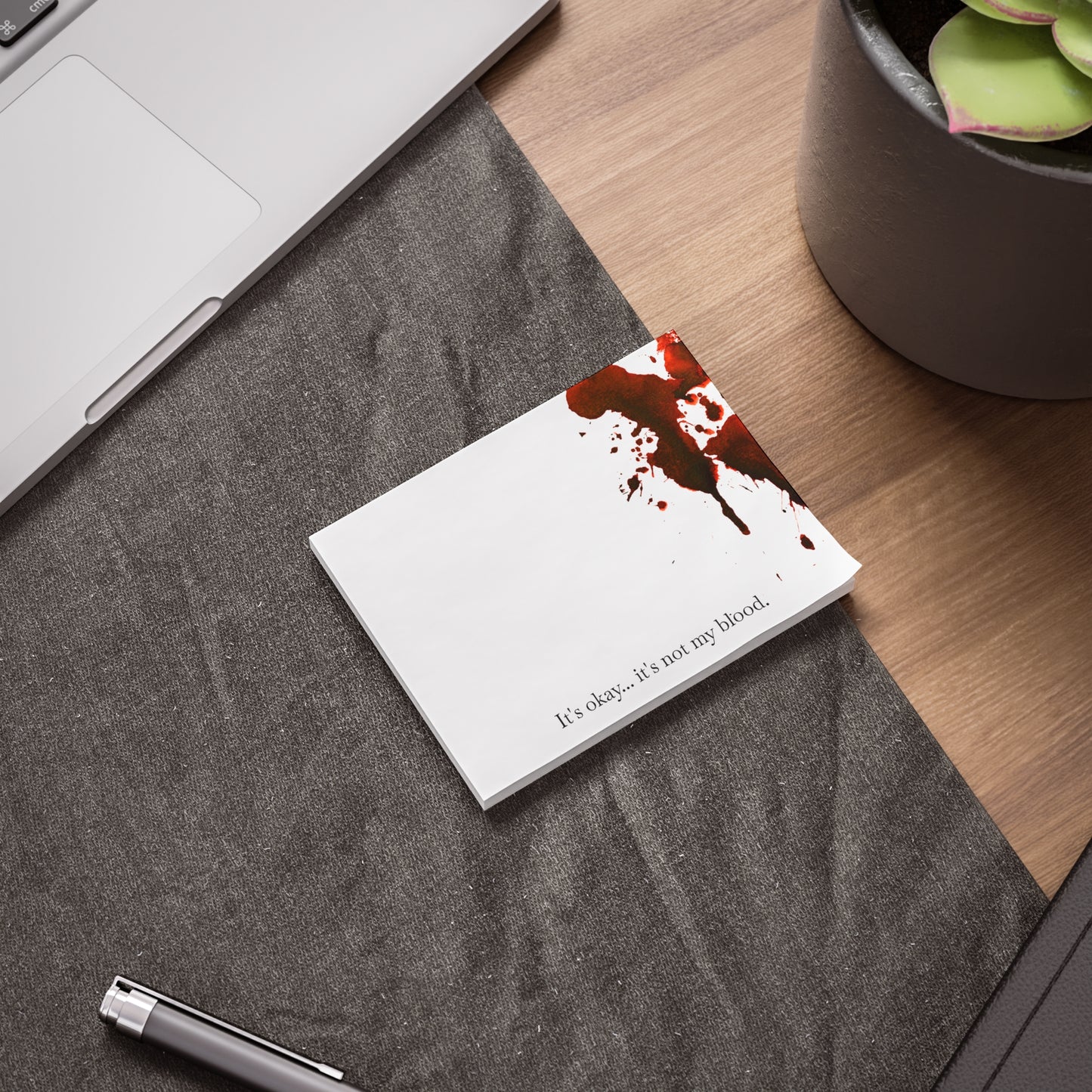 Bloody Crime Scene Note Pads - It's Not My Blood - True Crime Gift