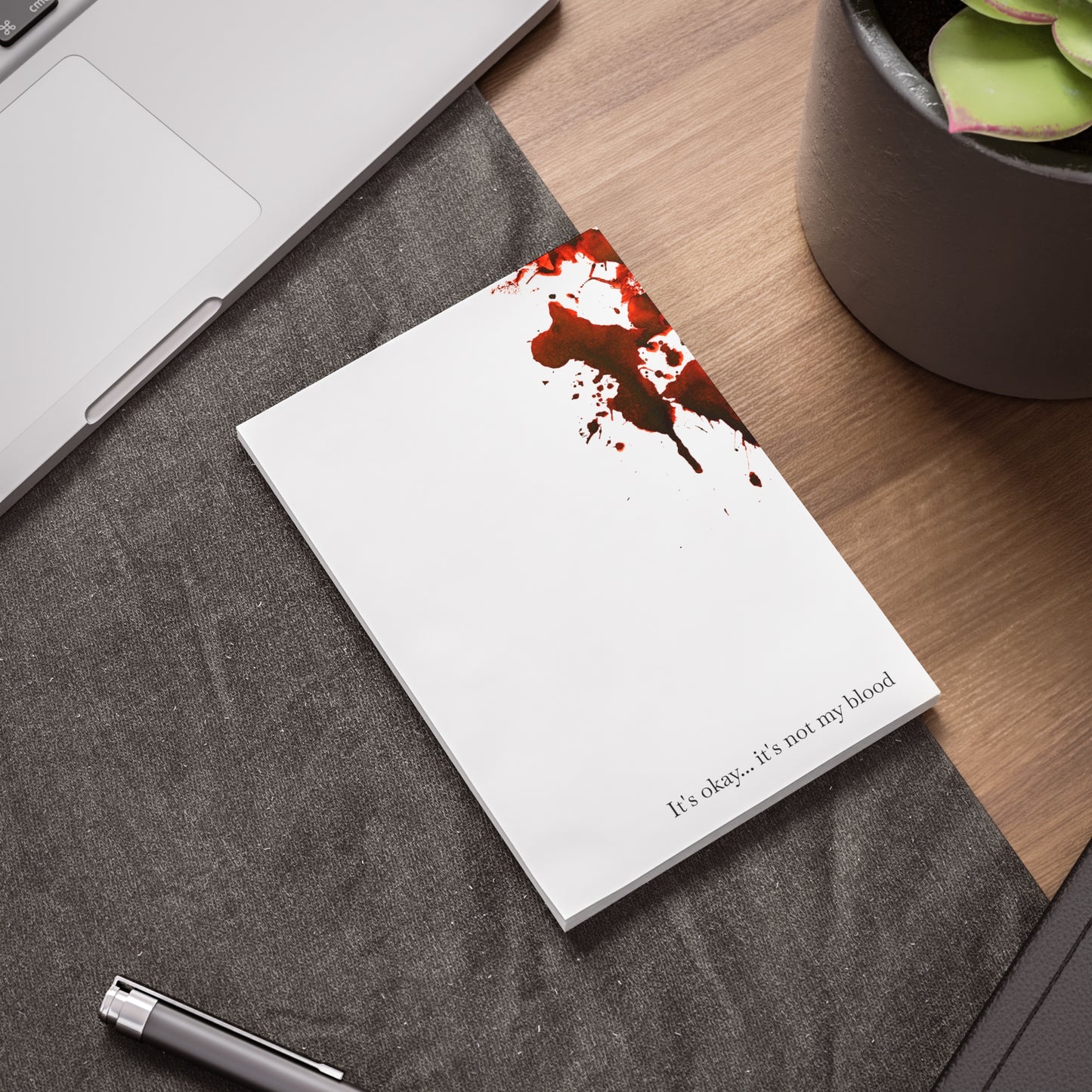 Bloody Crime Scene Note Pads - It's Not My Blood - True Crime Gift