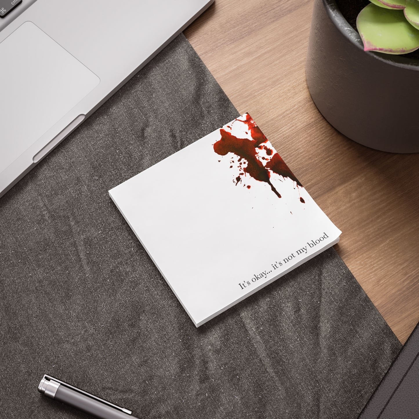 Bloody Crime Scene Note Pads - It's Not My Blood - True Crime Gift