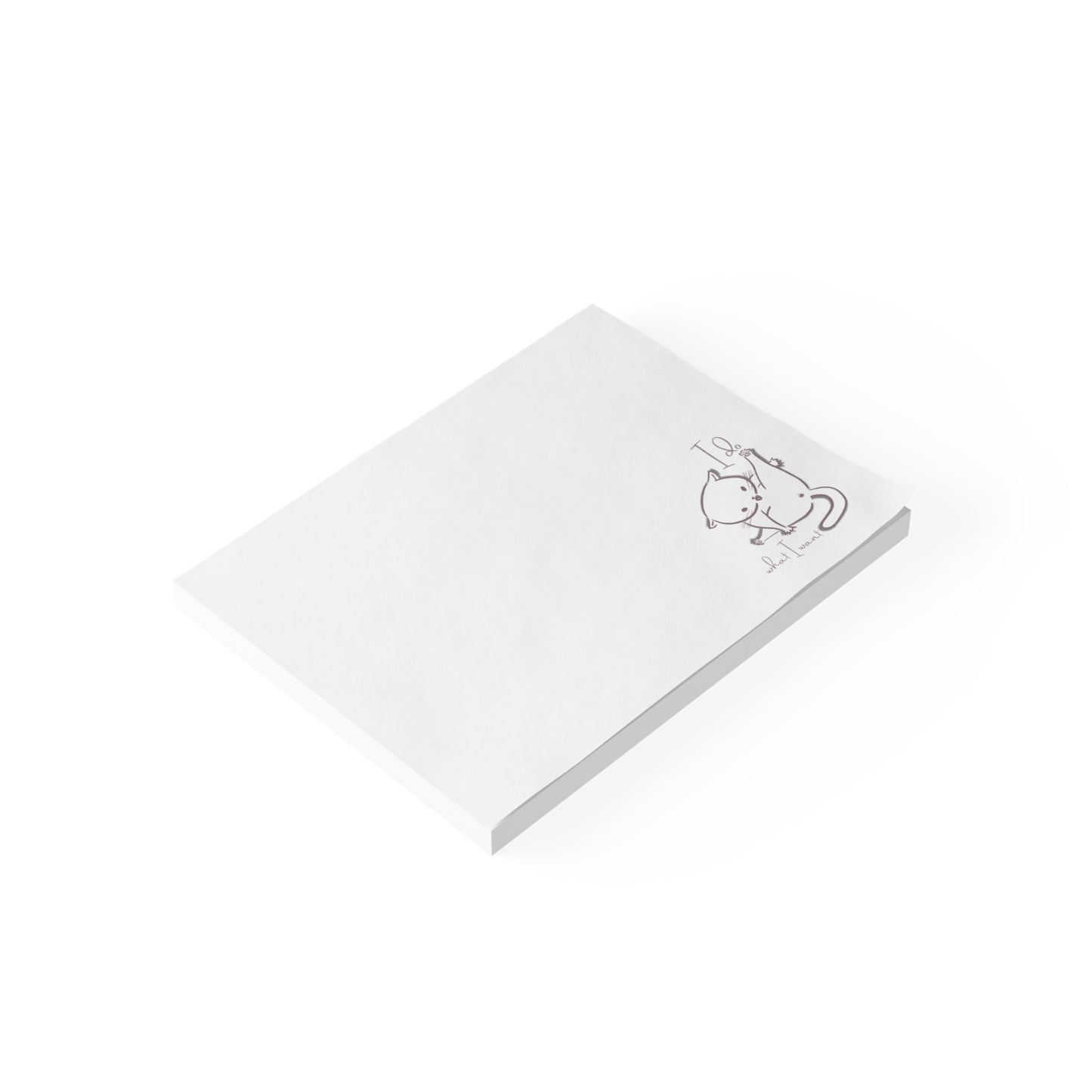 Funny Cat Note Pads - I Do What I Want - Cat Lover Gift