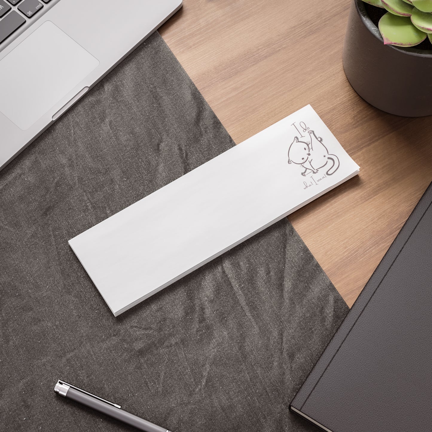 Funny Cat Note Pads - I Do What I Want - Cat Lover Gift